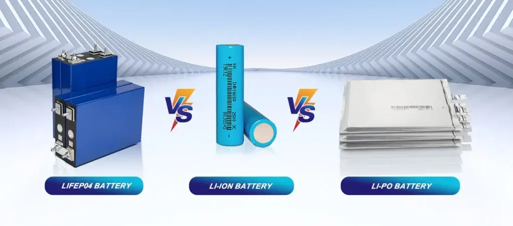 LiFePO4 เทียบกับ Li-ion เทียบกับ Li-Po: การเลือกเทคโนโลยีแบตเตอรี่แบบกำหนดเองที่เหมาะสมในปี 2025 LiFePO4 เทียบกับ Li-ion เทียบกับ Li-Po - LiFePO4 เทียบกับ Li-ion เทียบกับ Li-Po: การเลือกเทคโนโลยีแบตเตอรี่แบบกำหนดเองที่เหมาะสมในปี 2025