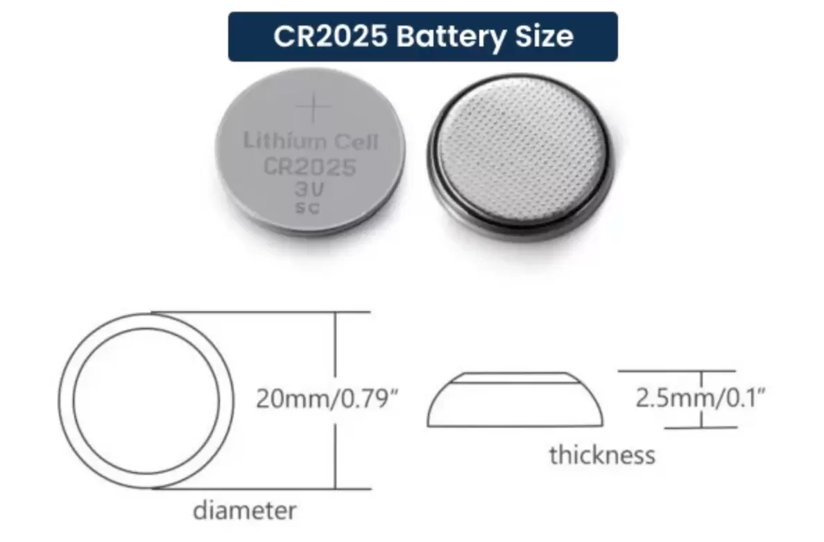 แบตเตอรี่ CR2032 เทียบกับ CR2025 อันไหนดีกว่า? ขนาดแบตเตอรี่ CR2025 - แบตเตอรี่ CR2032 เทียบกับ CR2025: อันไหนดีกว่า?